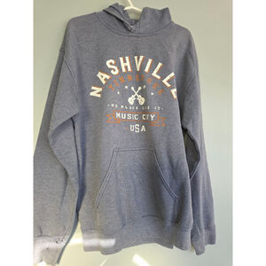 Women's Gildan Nashville Hoodie Standard S Gray Orange
